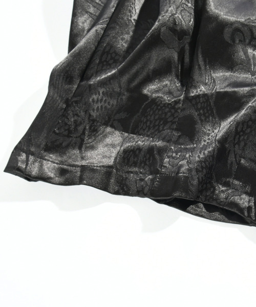 【セール】【neos】ルーズシルエット シャドー ドラゴン 総柄 プリント クロップド カーゴ バルーン パンツ（カーゴパンツ）｜neos（ネオス）