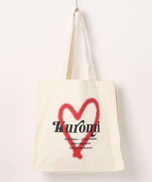 nemne store(ネンネストア)の「【nemne store × My Melody & Kuromiコラボアイテム 】ハートモチーフキャンバストートバッグ(トートバッグ・レディース・ブラック/アイボリー系2/アイボリー系1/ピンク・フリー)」の17枚目の写真