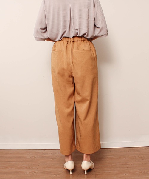 fleur by mint breeze(フルールバイミントブリーズ)の「【L~5L 大きいサイズ】 麻調 ストレッチ ワイドパンツ オフィス ウエストゴム(その他パンツ・レディース・キャメル/ネイビー/ベージュ・LL/3L/4L/5L/L)」の18枚目の写真