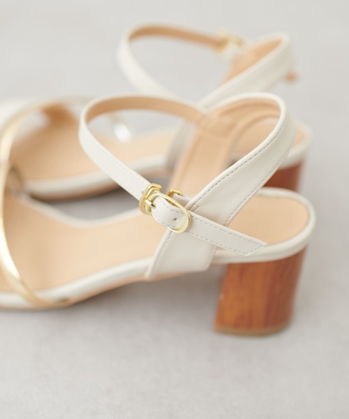 ウッドヒールサンダル（サンダル）｜natural couture（ナチュラル