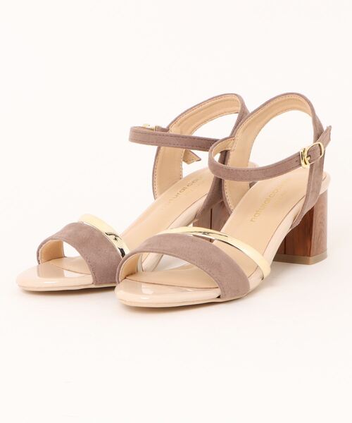 natural couture（ナチュラルクチュール）の「ウッドヒールサンダル（その他シューズ・レディース・アイボリー/ブラック/グレイッシュベージュ・LARGE/MEDIUM）」の20枚目の写真