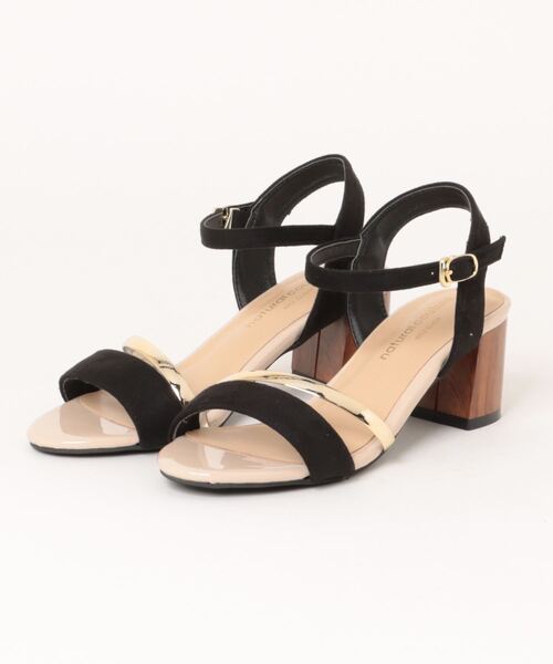natural couture（ナチュラルクチュール）の「ウッドヒールサンダル（その他シューズ・レディース・アイボリー/ブラック/グレイッシュベージュ・LARGE/MEDIUM）」の19枚目の写真