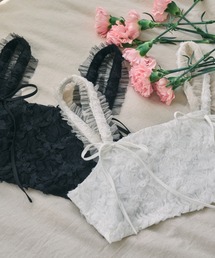 idem | rose flower tulle bustier/フラワーレースビスチェ(ベスト)