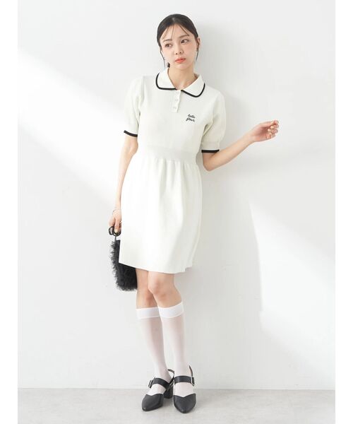 earth music&ecology（アースミュージックアンドエコロジー）の「ワンポイントポロワンピース（ワンピース・レディース・ネイビー/ライトブルー/ホワイト・FREE）」の17枚目の写真