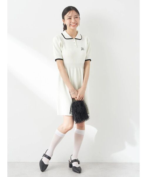 earth music&ecology（アースミュージックアンドエコロジー）の「ワンポイントポロワンピース（ワンピース・レディース・ネイビー/ライトブルー/ホワイト・FREE）」の18枚目の写真