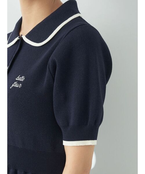 earth music&ecology（アースミュージックアンドエコロジー）の「ワンポイントポロワンピース（ワンピース・レディース・ネイビー/ライトブルー/ホワイト・FREE）」の21枚目の写真