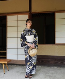 utatane×Acka.】浴衣セット 菖蒲と糸菊 おまけ付き