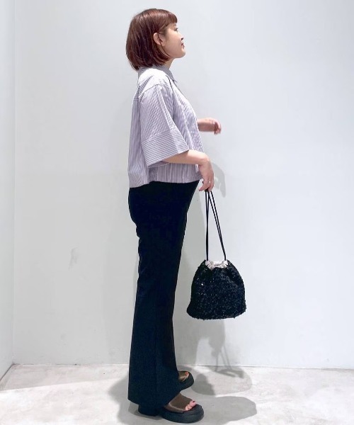 HEREIAM(ヘレイアム)の「【HEREIAM】360°ストレッチ/サークルストレッチベルパンツ(その他パンツ・レディース・ブラック・MEDIUM/SMALL)」の18枚目の写真