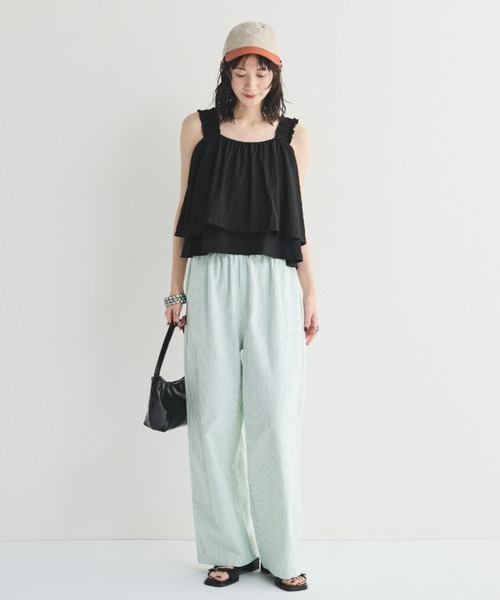 MERLOT（メルロー）の「バイカラーベースボールキャップ（キャップ・レディース・オレンジ/ブルー/ブラック・FREE）」の6枚目の写真