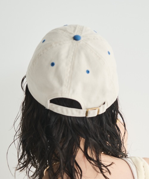 MERLOT（メルロー）の「バイカラーベースボールキャップ（キャップ・レディース・オレンジ/ブルー/ブラック・FREE）」の19枚目の写真