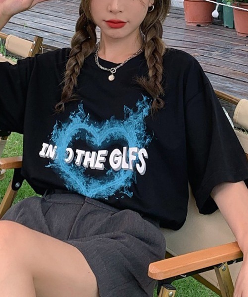 Miniministore（ミニミニストア）の「半袖Tシャツ レディース 可愛い（Tシャツ/カットソー・レディース・ホワイト/ブルー/ブラック・FREE）」の5枚目の写真