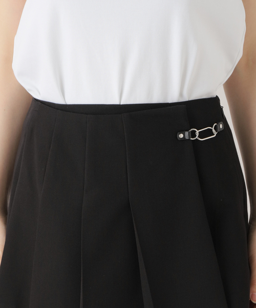 Spick & Span 黒ミニスカート 38 美品 U by SPICK&SPAN(ユーバイスピックアンドスパン)の「チェーン