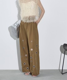 THE YOn | アイレットヘムダブルタックワイドパンツ(チノパンツ)