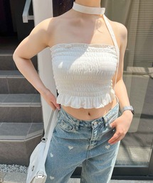2WAYシャーリングキャミソール