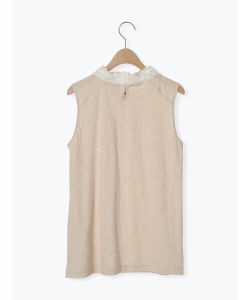 Samansa Mos2（サマンサ モスモス）の「重ねレース襟ノースリーブ（Tシャツ/カットソー・レディース・オフホワイト/キナリ/ブラック・F）」の22枚目の写真