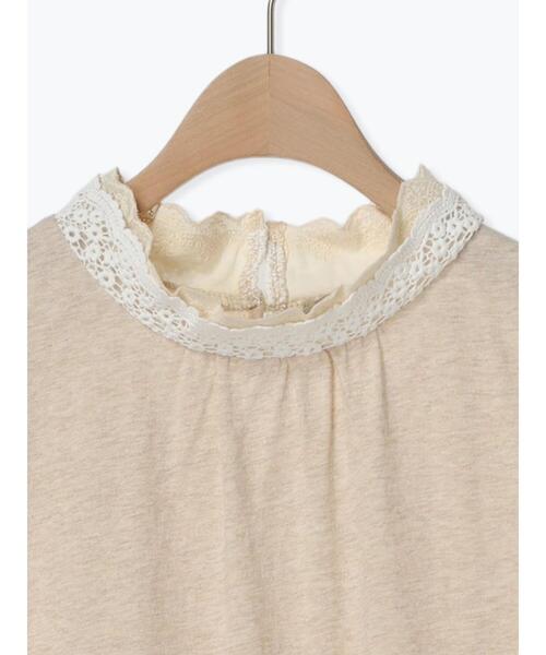 Samansa Mos2（サマンサ モスモス）の「重ねレース襟ノースリーブ（Tシャツ/カットソー・レディース・オフホワイト/キナリ/ブラック・F）」の21枚目の写真
