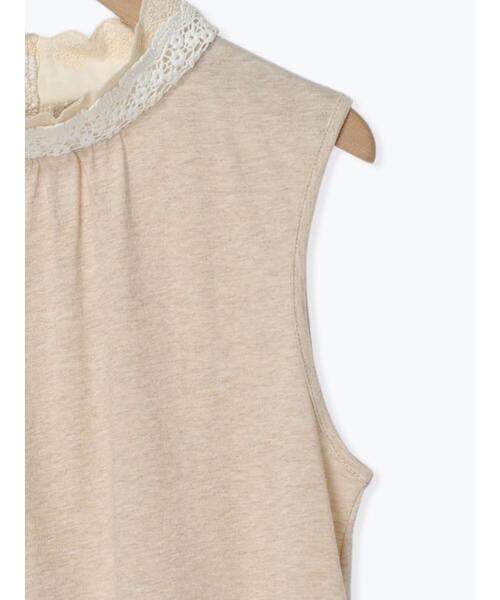 Samansa Mos2（サマンサ モスモス）の「重ねレース襟ノースリーブ（Tシャツ/カットソー・レディース・オフホワイト/キナリ/ブラック・F）」の20枚目の写真