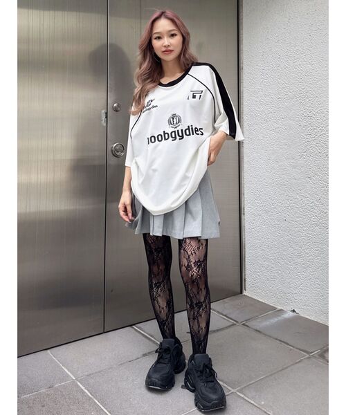 GYDA（ジェイダ）の「noobgydiesGAME BIG Tシャツ（Tシャツ/カットソー・レディース・オフホワイト/ブラック・FREE）」の9枚目の写真