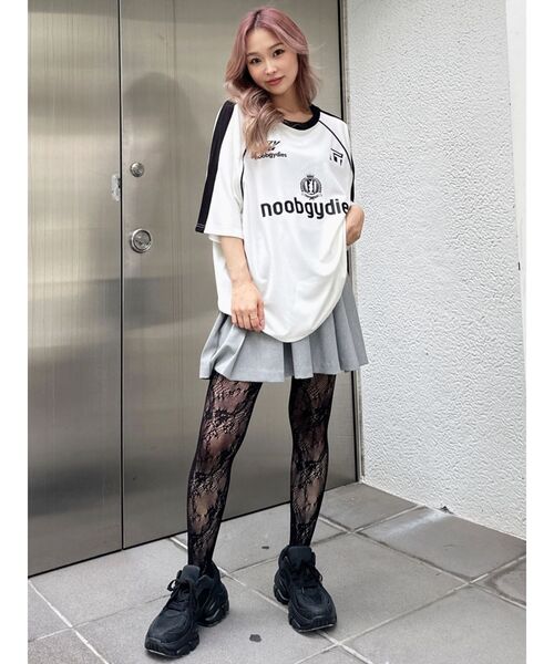 GYDA（ジェイダ）の「noobgydiesGAME BIG Tシャツ（Tシャツ/カットソー・レディース・オフホワイト/ブラック・FREE）」の10枚目の写真