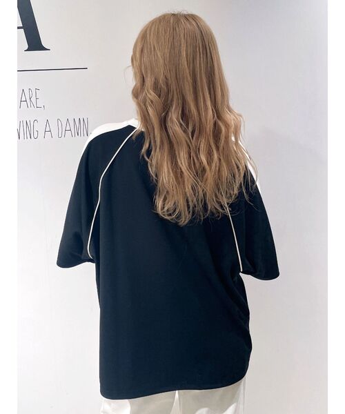 GYDA（ジェイダ）の「noobgydiesGAME BIG Tシャツ（Tシャツ/カットソー・レディース・オフホワイト/ブラック・FREE）」の6枚目の写真