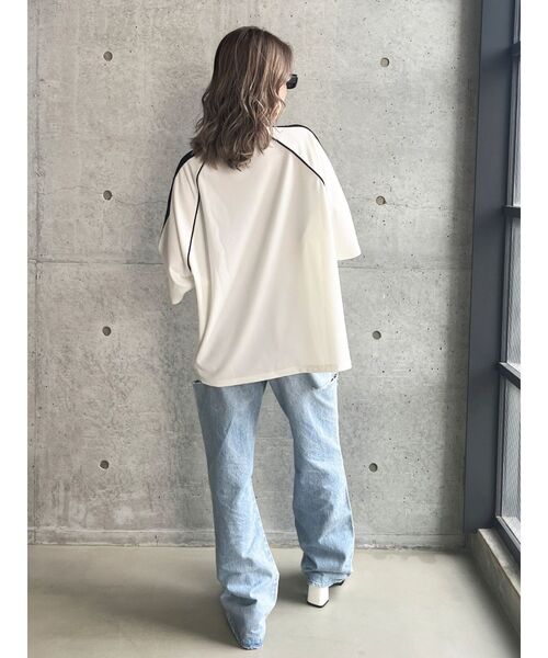 GYDA（ジェイダ）の「noobgydiesGAME BIG Tシャツ（Tシャツ/カットソー・レディース・オフホワイト/ブラック・FREE）」の18枚目の写真