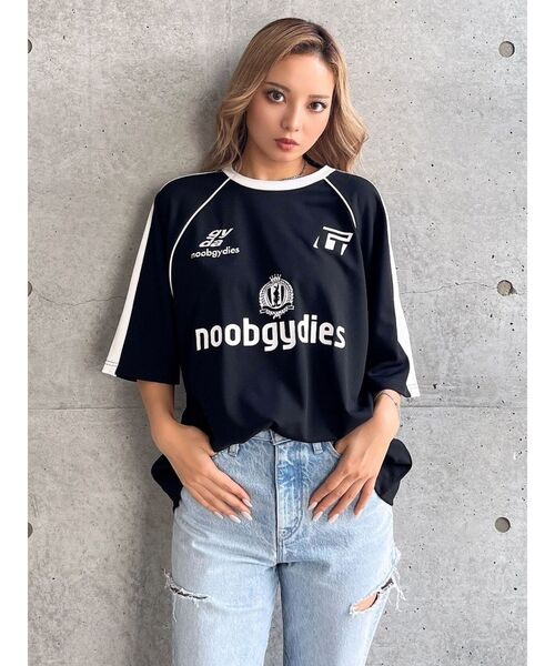 GYDA（ジェイダ）の「noobgydiesGAME BIG Tシャツ（Tシャツ/カットソー・レディース・オフホワイト/ブラック・FREE）」の16枚目の写真