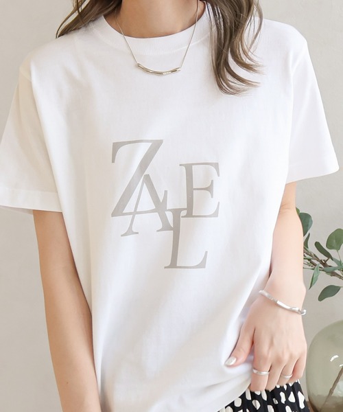 Social GIRL(ソーシャルガール)の「ZEALプリントTシャツ(Tシャツ/カットソー・レディース・ベージュ/ホワイト系その他2/ホワイト系その他・L/M)」の2枚目の写真