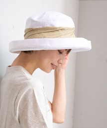 14+（イチヨンプラス）の「リネン混ツートーンセーラーハット（ハット）」