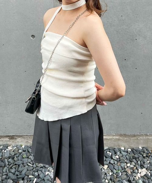 タイチョーカー付きベアトップ（その他トップス）｜frunco（フランコ