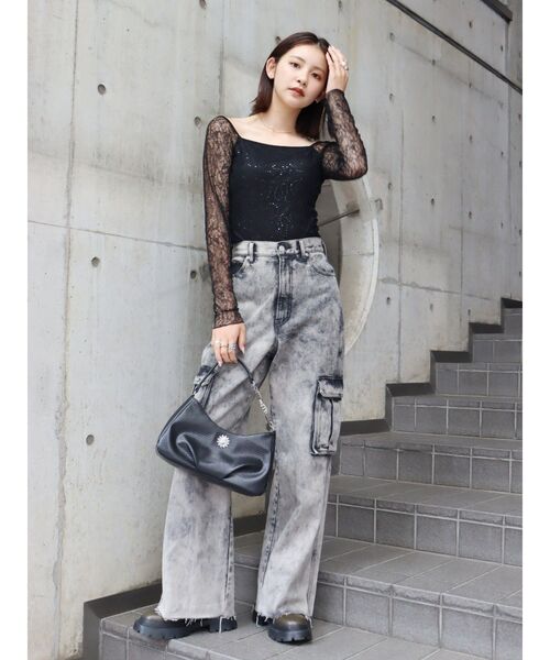 EVRIS（エヴリス）の「チェーンハンドBAG（ハンドバッグ・レディース・ブラック/ブルー/ホワイト・FREE）」の12枚目の写真