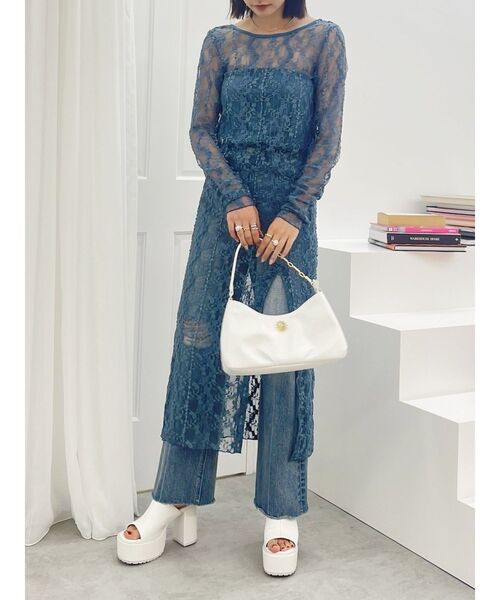 EVRIS（エヴリス）の「チェーンハンドBAG（ハンドバッグ・レディース・ブラック/ブルー/ホワイト・FREE）」の15枚目の写真