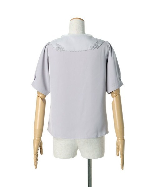 F i.n.t（フィント）の「ペンタス刺繍シアー衿ブラウス/fint（シャツ/ブラウス・レディース・オフホワイト/ラベンダー・FREE）」の17枚目の写真