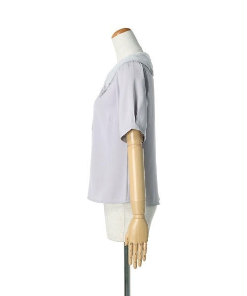 F i.n.t（フィント）の「ペンタス刺繍シアー衿ブラウス/fint（シャツ/ブラウス・レディース・オフホワイト/ラベンダー・FREE）」の18枚目の写真