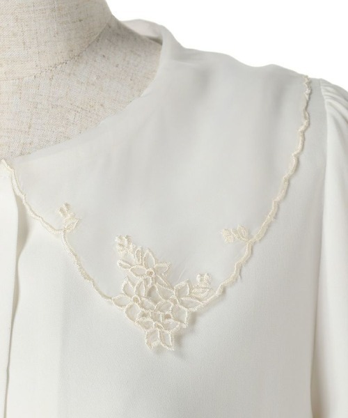 F i.n.t（フィント）の「ペンタス刺繍シアー衿ブラウス/fint（シャツ/ブラウス・レディース・オフホワイト/ラベンダー・FREE）」の19枚目の写真