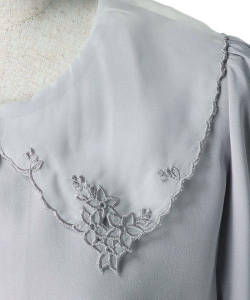 F i.n.t（フィント）の「ペンタス刺繍シアー衿ブラウス/fint（シャツ/ブラウス・レディース・オフホワイト/ラベンダー・FREE）」の21枚目の写真