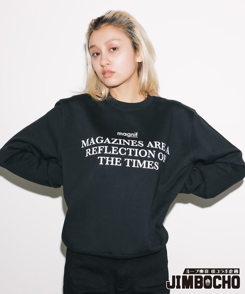 ROOP TOWN(ループタウン)の「神保町 シリーズ× magnif × ROOPTOWN スウェット(スウェット・メンズ・ホワイト/ブラック・M/L/XL)」の5枚目の写真