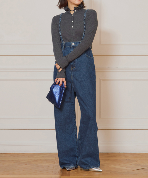 新品 IENA LA BOUCLE ハイエストウエストデニムパンツ38 IENA LA BOUCLE ハイエストウエストデニムパンツ（デニムパンツ