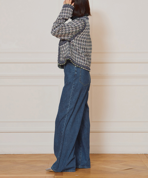 IENA LA BOUCLE 親子コールハイウエストパンツ IENA LA BOUCLE ハイエストウエストデニムパンツ（デニムパンツ