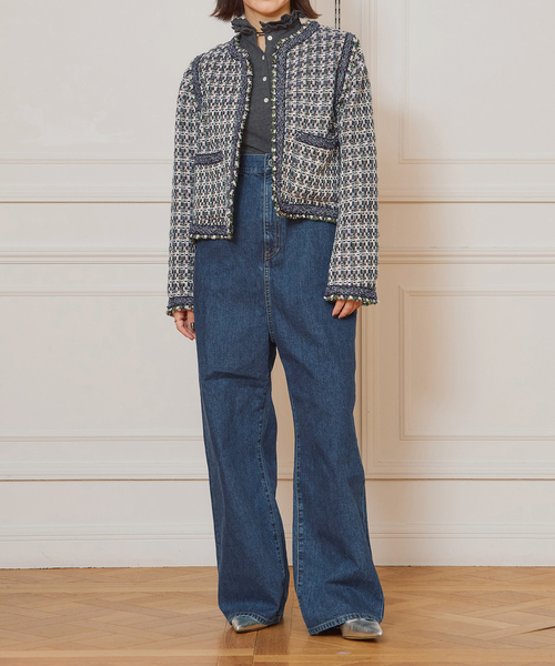 IENA LA BOUCLE(イエナラブークル)の「IENA LA BOUCLE ハイエストウエストデニムパンツ(デニムパンツ・レディース・ブルー系その他・36/38)」の8枚目の写真