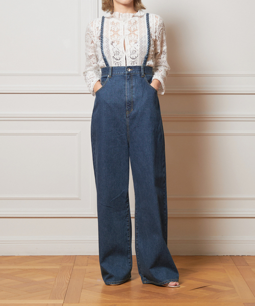 イエナ　ハイウエストデニム IENA LA BOUCLE ハイエストウエストデニムパンツ（デニムパンツ