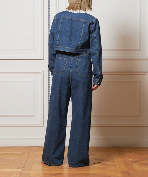 新品 IENA LA BOUCLE ハイエストウエストデニムパンツ38 IENA LA BOUCLE ハイエストウエストデニムパンツ（デニムパンツ