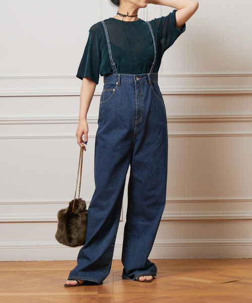 新品 IENA LA BOUCLE ハイエストウエストデニムパンツ38 IENA LA BOUCLE ハイエストウエストデニムパンツ（デニムパンツ