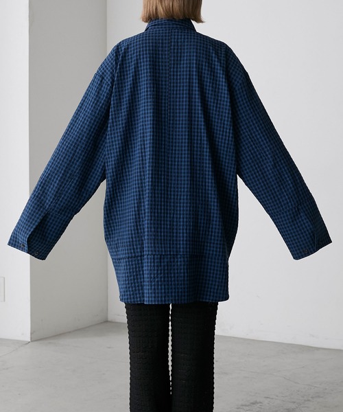 forksy.】レイヤードヘムデザインオーバーサイズシャツ forksy.│MONO