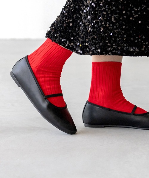 menue(メヌエ)の「ラウンドトゥ ゴムストラップ バレエシューズ(バレエシューズ・レディース・ブラック系その他/ゴールド/ピンク/シルバー/ブラック/ブラック系その他2/ブラウン系その他2/ホワイト系その他/ブラウン系その他/レッド・25.0cm/24.5cm/23.0cm/22.5cm/22.0cm/21.5cm/26.0cm/25.5cm/24.0cm/23.5cm)」の14枚目の写真