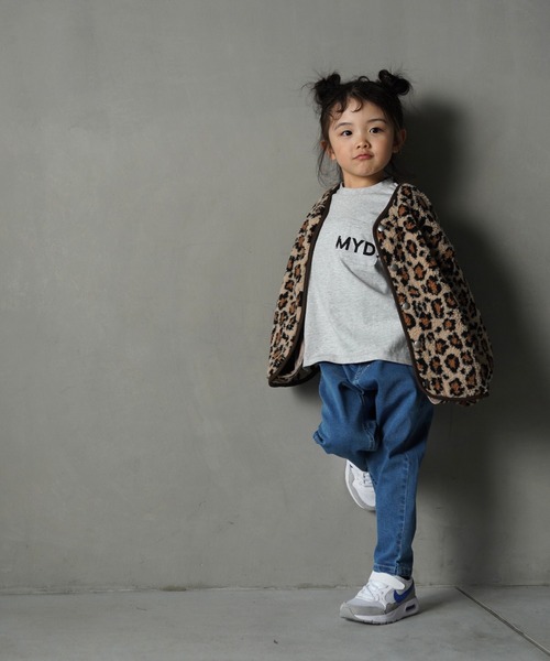 MAKE YOUR DAY（メイクユアデイ）の「模様入り両面ボアカーディガン■80～140cm（カーディガン/ボレロ・キッズ・ベージュ/ブラウン/ブルー/アイボリー・80/90/100/110/120/130/140）」の17枚目の写真