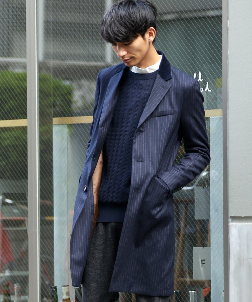 ABAHOUSE フラノチェスターコート ABAHOUSE（アバハウス）の「フラノチェスターコート（チェスターコート