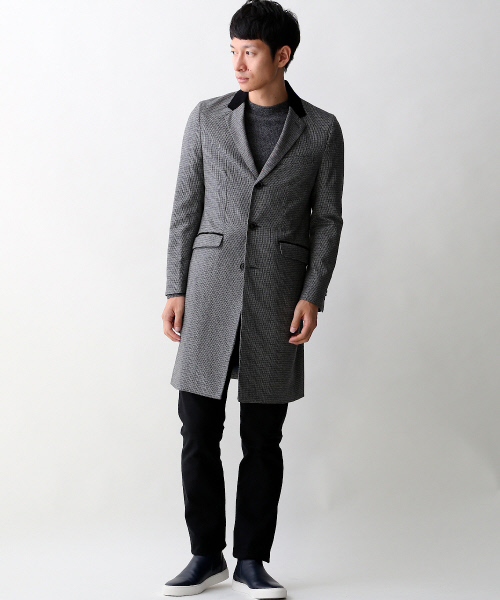 ABAHOUSE（アバハウス）の「フラノチェスターコート（チェスターコート