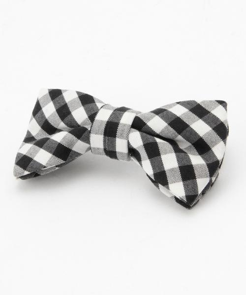 Smoothy（スムージー）の「Smoothy / ギンガム クリップボウタイ（蝶ネクタイ・キッズ・ブラック・ONE SIZE）」の4枚目の写真