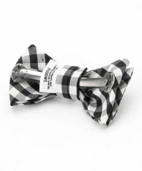 Smoothy（スムージー）の「Smoothy / ギンガム クリップボウタイ（蝶ネクタイ・キッズ・ブラック・ONE SIZE）」の5枚目の写真