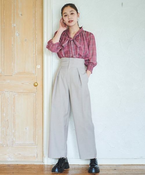 31 Sons de mode(トランテアン ソン ドゥ モード)の「タックワイドパンツ(その他パンツ・レディース・グレー/ベージュ/キャメル・36/38)」の22枚目の写真